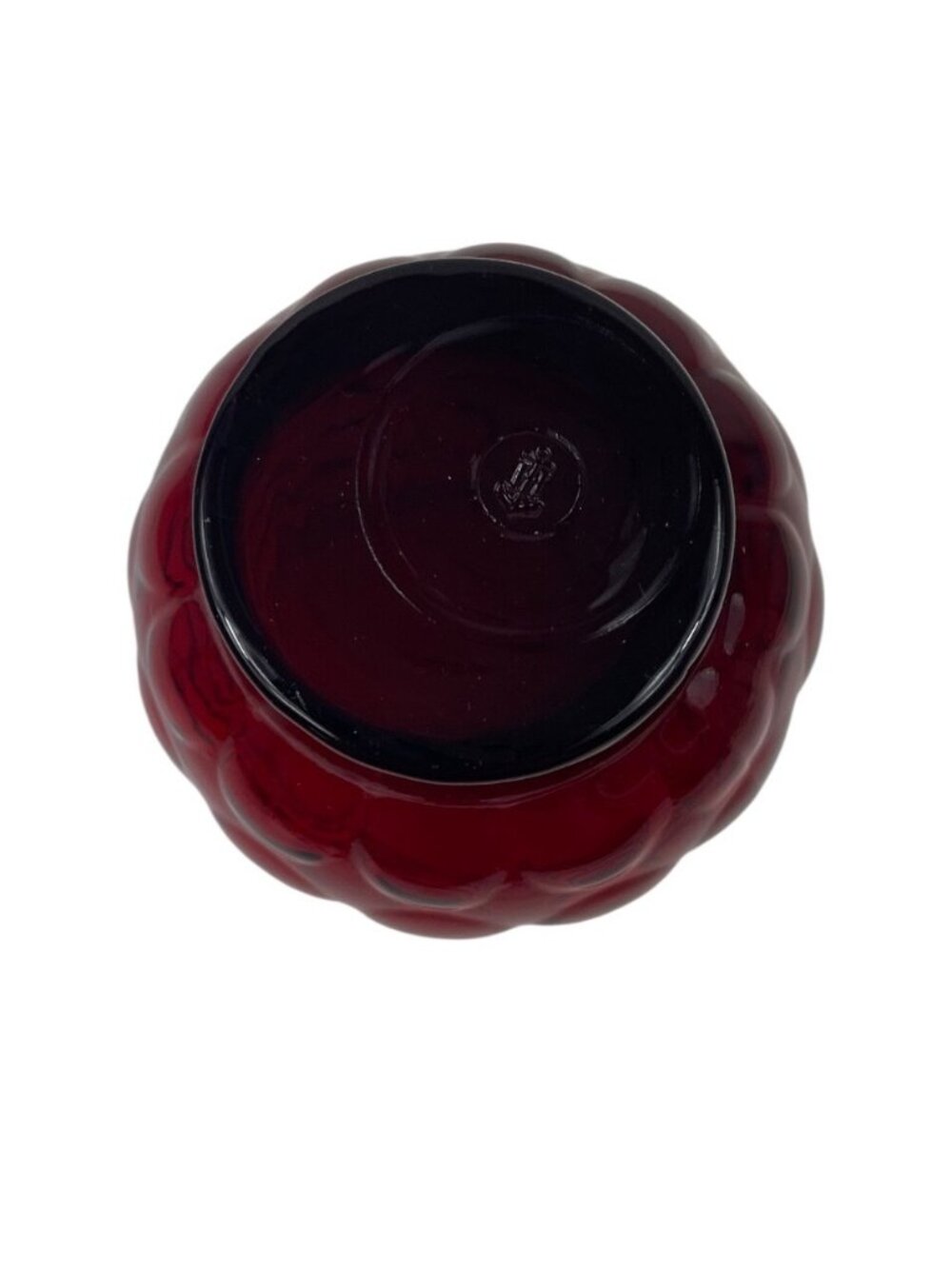 Anchor Hocking Royal Ruby Red Bubble Pattern Glass Tumbler 10 oz - Picture 7 of 10